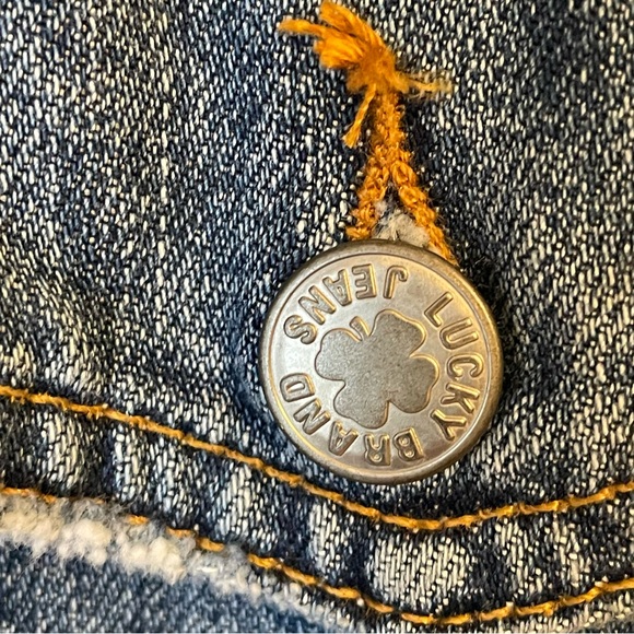 Lucky Brand Totally Lucky Boyfriend Trucker Jacket size large - Picture 5 of 15